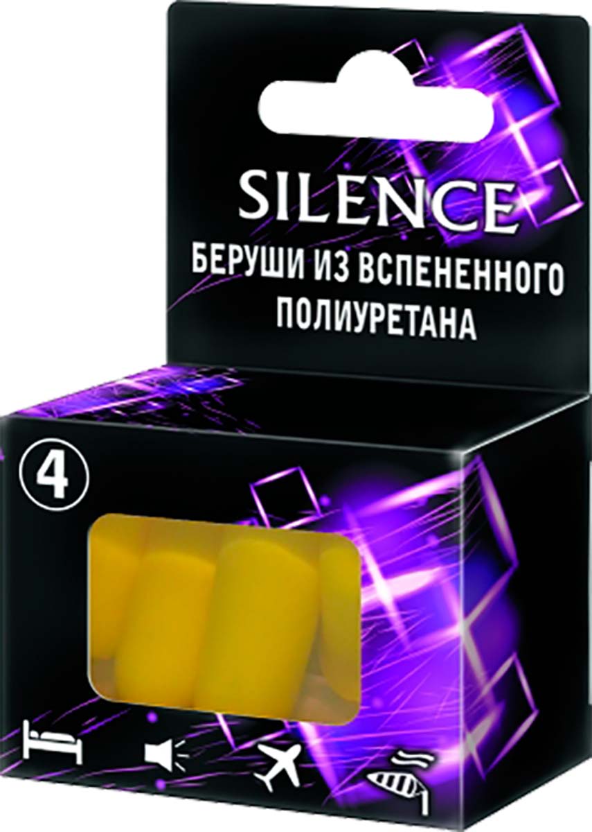 купить Silence Беруши Противошумные, 4 шт - заказ и доставка в Москве и Санкт-Петербурге
